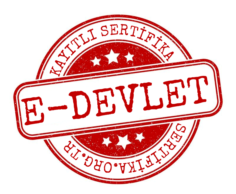 E Devlet Yazılı Yuvarlak Logo